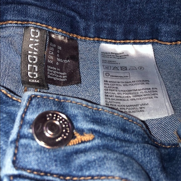 H&M blue jean shorts - Picture 3 of 4